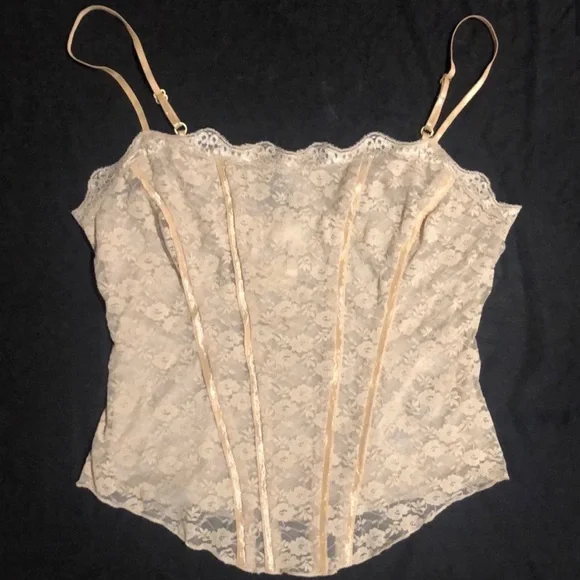 Guess by Marciano Cream Lace Camisole - Picture 1 of 2